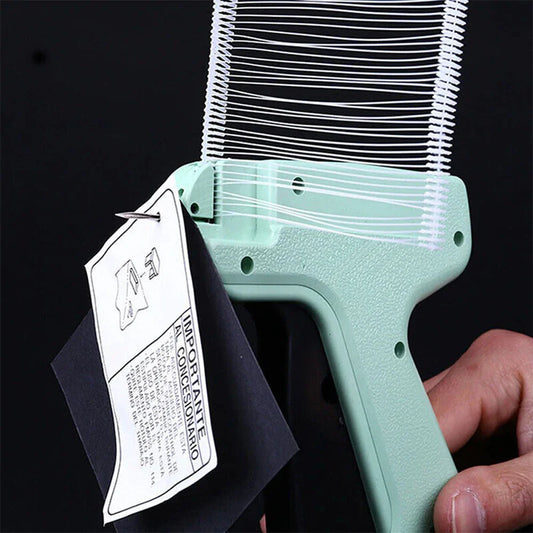 High-Speed Clothing Label Gun with 1000 Barbs & 5 Needles — DIY Garment Tagging