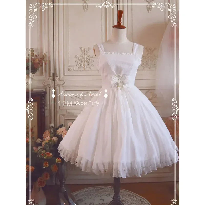 Sweet Puffy A-Line Petticoat - Soft Organza Lolita Underskirt for Dresses & Fashion Styling