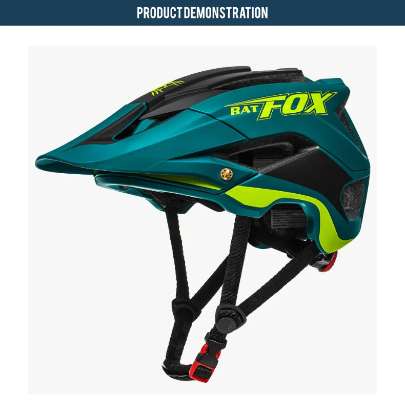 BATFOX Ultralight Bike Helmet – Molded Mountain & Road Helmet for Men, DH AM Cycling Equipment, Casco Ciclismo Bicicleta