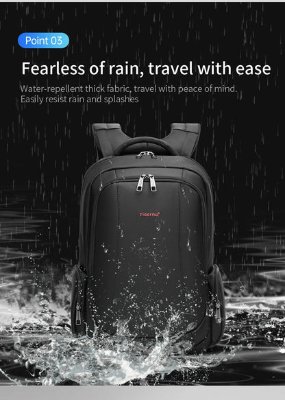 Lifetime Warranty Men’s Laptop Backpack – Anti-Theft Travel & School Bag for 14-17.3 Inch Laptops, Male Knapsack