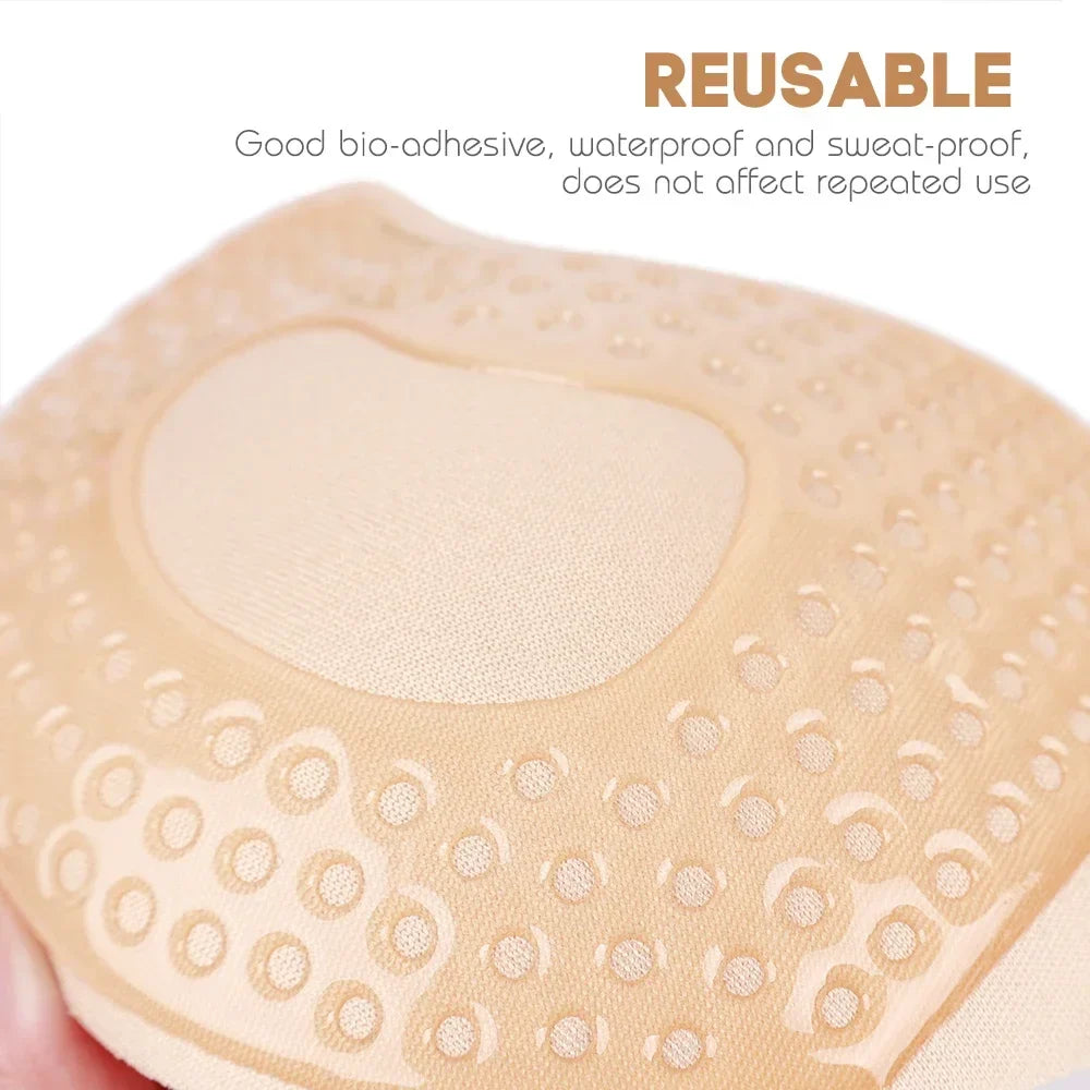 Flaunt Your Style: Invisible Strapless Adhesive Stick Bra - Push-Up Design, Seamless Silicone Nipple Covers, Perfect Lingerie Bralette for Women