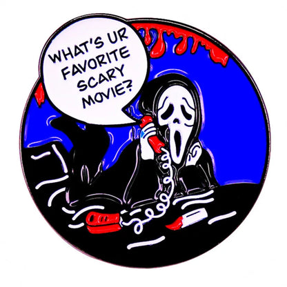 Classic Horror Skull Lapel Pin - Metal Dark Skull Brooch for Denim Jackets, Backpacks & Hat Decoration Gift