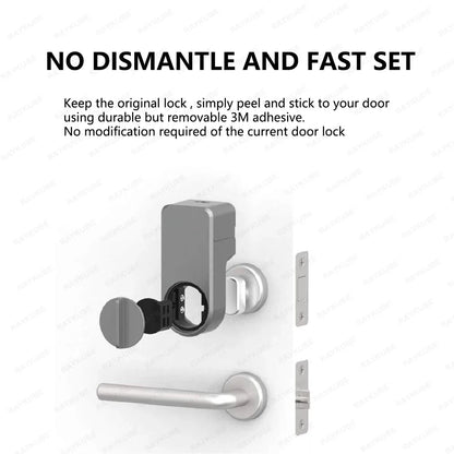 A1 Pro Max Bluetooth Smart Door Lock – Tuya APP Remote Control, Keyless Unlock, DIY Easy Installation for Smart Life
