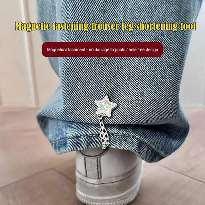 Magnetic Clothing Clips with Chain - Multi-Function Jean, Scarf & Trouser Cuff Fixing Pins
