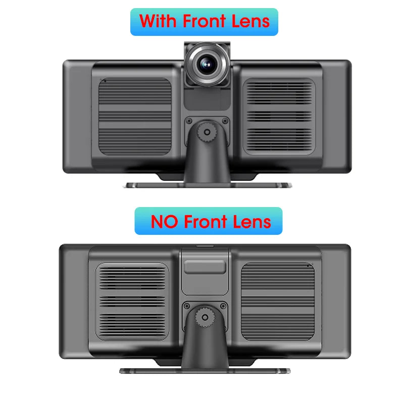 10.26" 4K Dash Cam Car Mirror — Wireless CarPlay Android Auto GPS Multimedia Rearview Camera Dashboard Monitor
