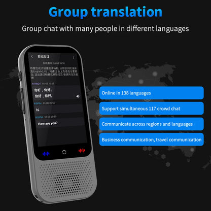S80 Pro Portable Language Translator – 138 Languages, Voice Translation & 16 Offline Modes with ChatGPT Function