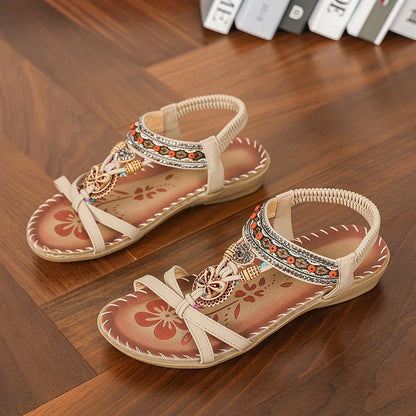 Women’s Summer Casual Sandals - Comfortable Walking Beach Shoes Outdoor Party Footwear for Ladies