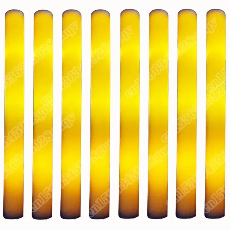 30 Pcs Foam LED Glow Sticks – Colorful Flashing Glow in the Dark Party Supplies for Weddings, Raves & Concerts