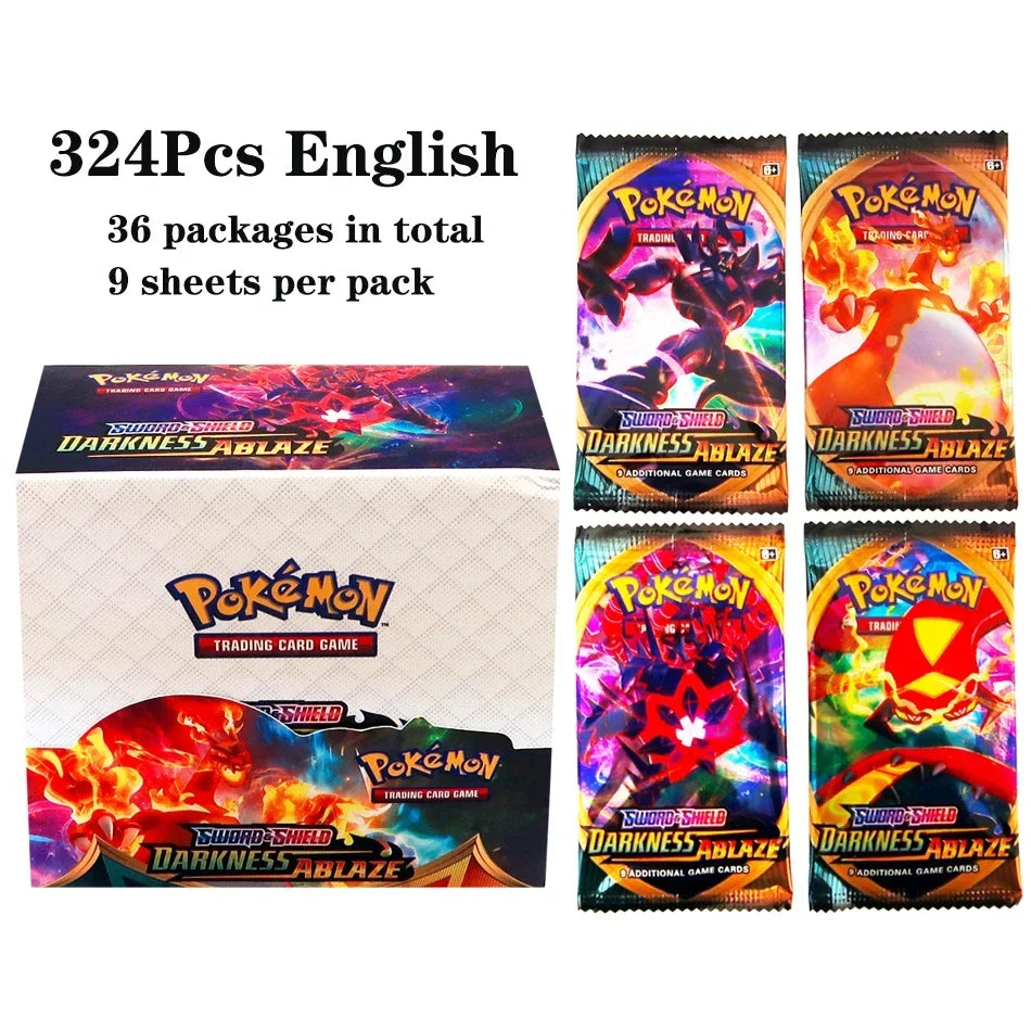 324pcs Pokemon TCG Booster Box - Sword & Shield Fusion Strike Trading Card Packs Display Set with 36 Booster Packs