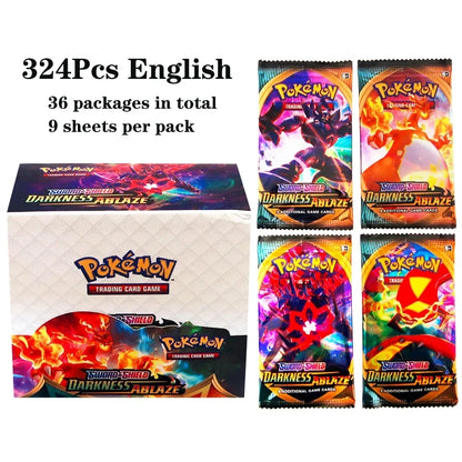 324pcs Pokemon TCG Booster Box - Sword & Shield Fusion Strike Trading Card Packs Display Set with 36 Booster Packs