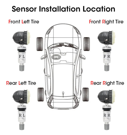 JMCQ USB Android TPMS Tire Pressure Monitoring System – 5 Internal/External Sensors with Display & Alarm for Car Navigation Radio