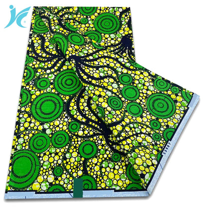 African Real Wax Print Fabric - 100% Cotton Ankara Sewing Material Wholesale Quality