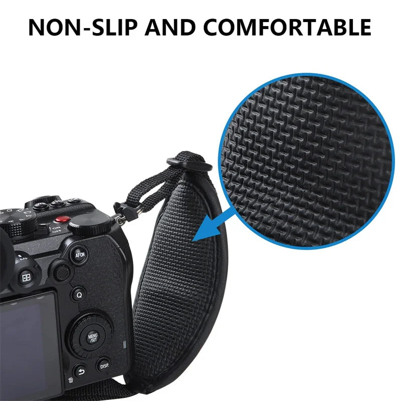 Leather Hand Grip Wrist Strap – DSLR Camera Strap for Nikon & Canon (Not for Flip Screen Cameras)