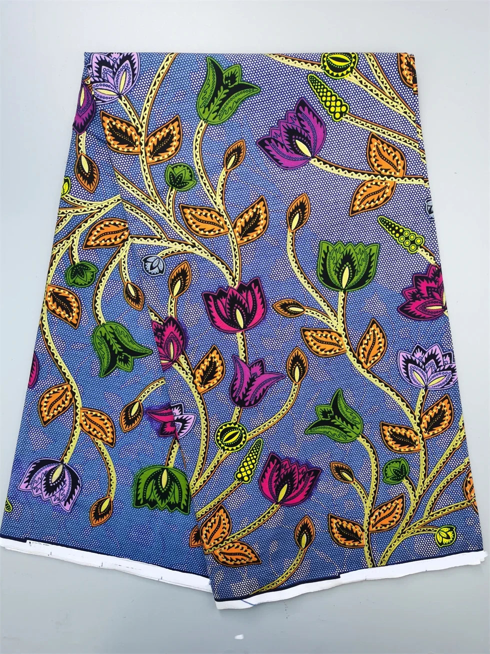 Grand African Wax Glitter Glam Fabric - 100% Cotton Ankara Batik Gold Print Pagne for Party Dresses & Sewing