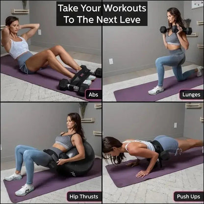 Adjustable Weighted Waist Belt - Home Workout Fitness Gear for Dumbbell Training and Hip Shaping Exercises