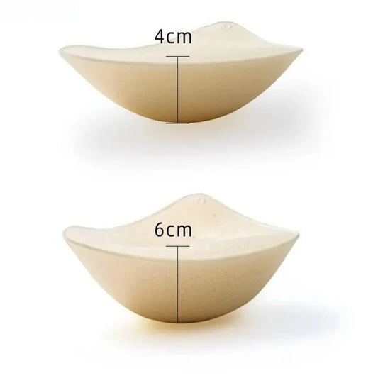 2PCS Thick Push-Up Bra Pads – Removable Latex Breast Enhancer Inserts for Swimsuits, Lingerie & Sports Bras (S/M/L)