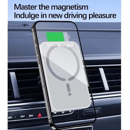 MagSafe Car Air Vent Phone Holder - Magnetic Wireless Charger Mount for iPhone 17 16 15 14 13 12 Pro Max Fast Charging