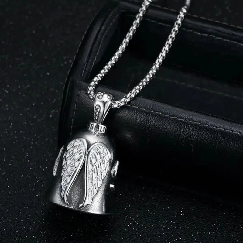 Angel Guardian Riding Bell — Portable Motorcycle & Bicycle Accessory, Perfect Gift for Bikers