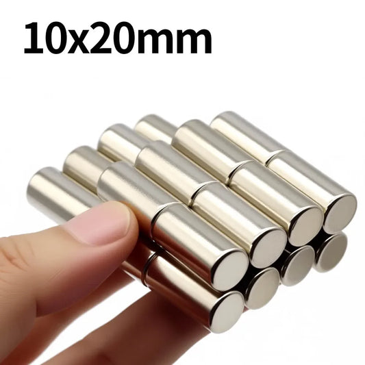 N35 Neodymium Magnets - 10x20mm Super Strong Round Permanent Rare Earth Magnets for DIY & Refrigerator Use