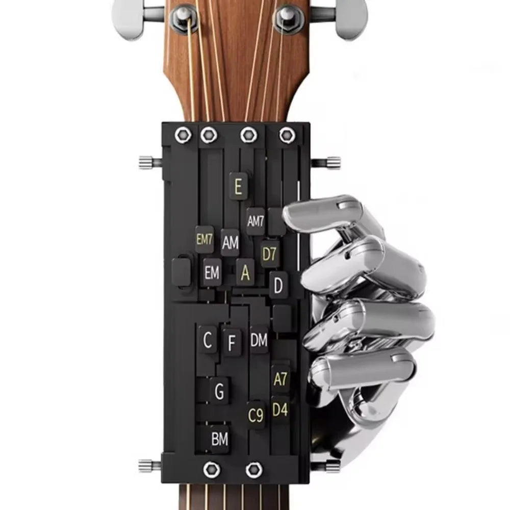 Beginner Guitar Chord Trainer - Portable Chord Learning Tool and Scale Practice Assistant for Guitar Players