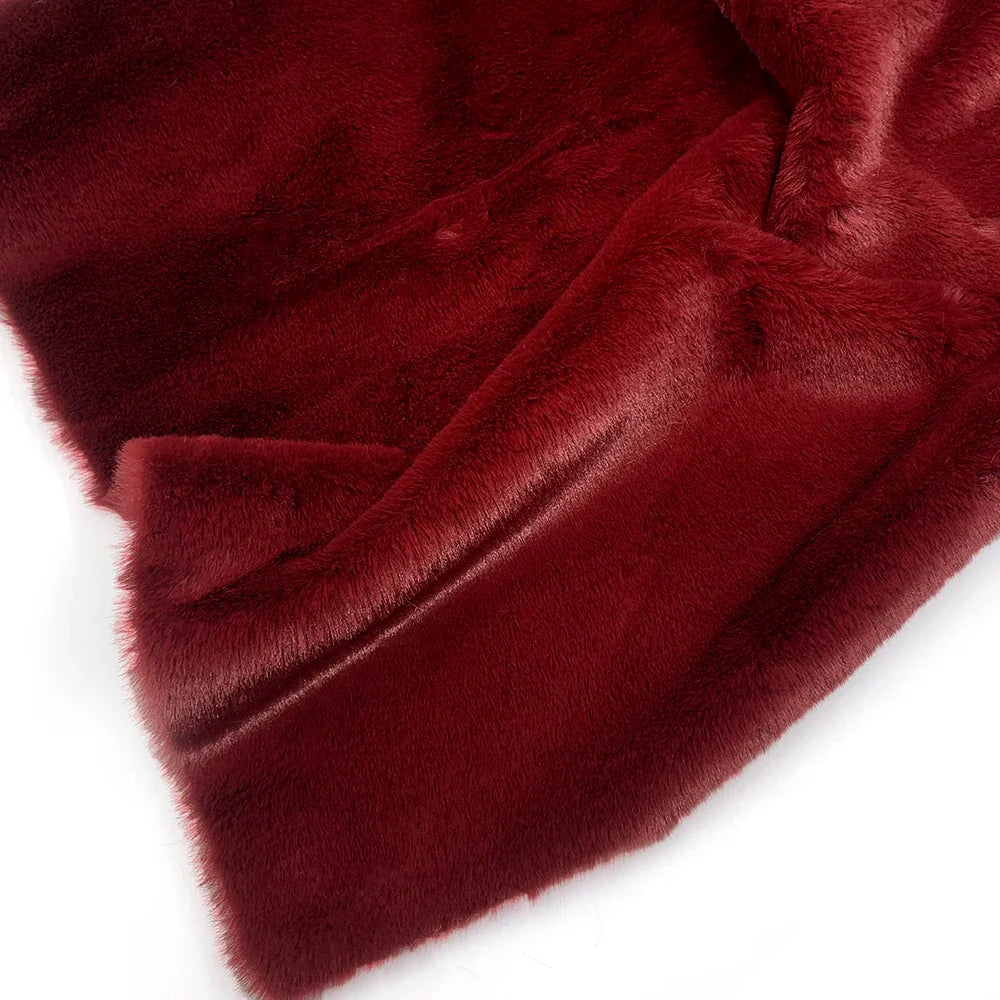 Sewbato Super Soft Artificial Rabbit Fur Fabric – 50x50cm Plush DIY Garment & Craft Material