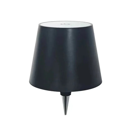 USB Rechargeable Bottle Table Lamp – Touch Control 3-Color Stepless Dimming Night Light for Desk & Bar