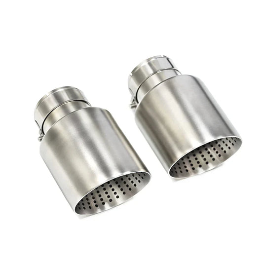 Matte Stainless Steel Car Exhaust Tip — Universal 60-63mm Muffler Nozzle for VW GTI MK7 Golf7
