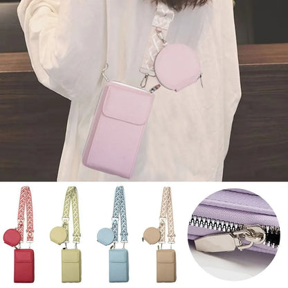 Women's Mini PU Leather Phone Bag - Lightweight Small Crossbody Purse for Everyday Use
