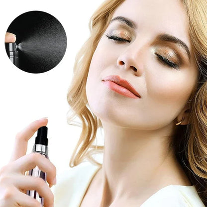 5ml Travel Perfume Atomizer - Portable Refillable Aluminum Spray Bottle for Perfume Cosmetics and Travel Use