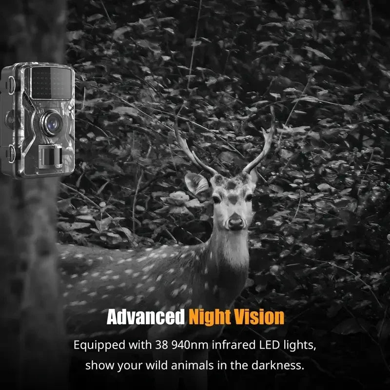 Wildlife Hunting Trail Camera - Infrared Night Vision Motion Activated Outdoor Game Surveillance Cam