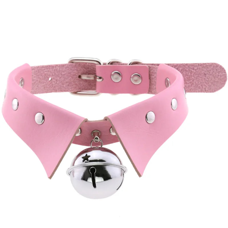 Harajuku Cosplay Rivet Star Punk Rock Gothic Collar — Sexy PU Leather Heart Cross Spike Choker Jewelry for Women