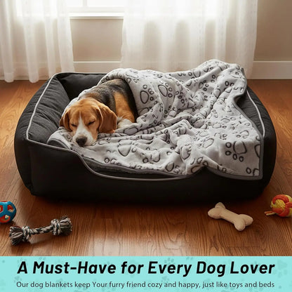 Premium Soft Pet Blanket - Washable Indoor Dog & Cat Throw for Small Medium Large Puppies