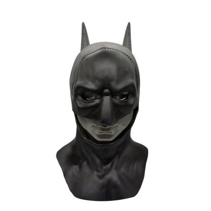 Cafele 2022 Batman Cosplay Costume for Men – Bruce Wayne Halloween Outfit with Black Latex Masquerade Mask