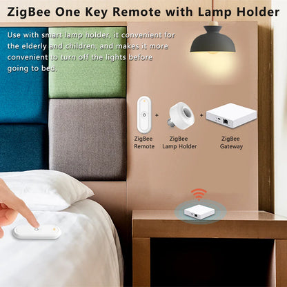 LoraTap ZigBee 3.0 Wireless Smart Scene Controller – 13-Key Push Button Remote EU/US Compatible Tuya Smart Life Automation Switch