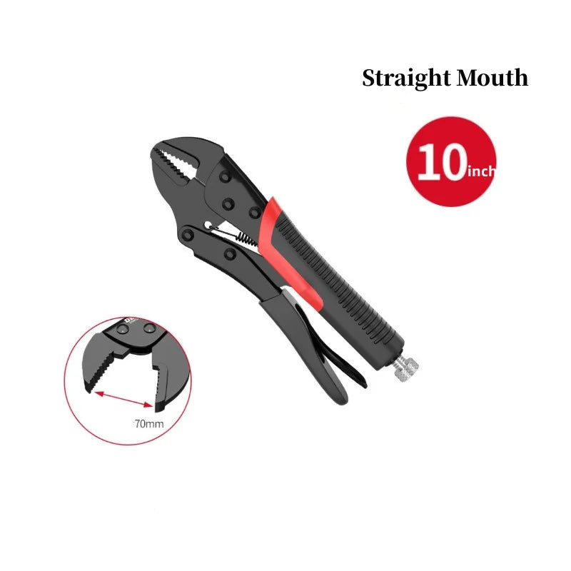 Heavy-Duty Locking Pliers - 7/9/10 Inch Universal Fixed Jaw Clamp Hand Tool