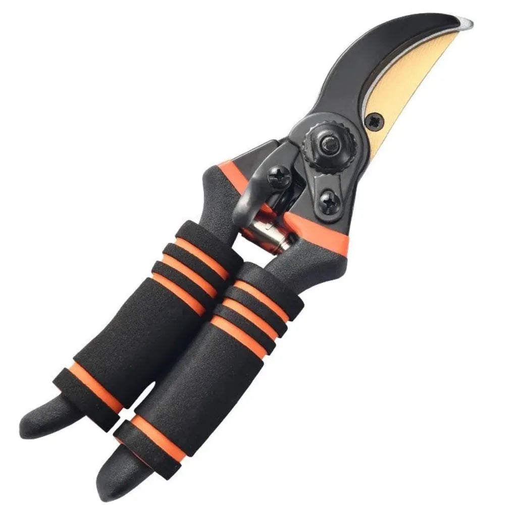 Steel Pruning Shears - Heavy Duty Branch Cutter & Labor Saving Garden Trimming Tool