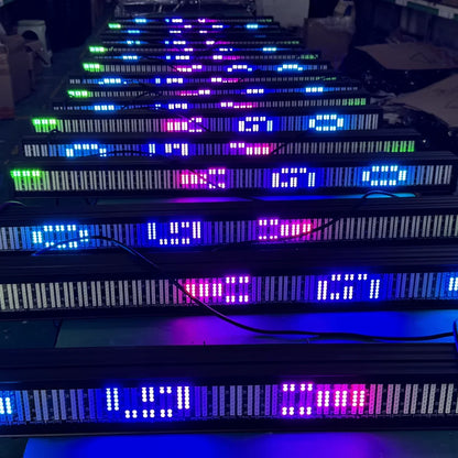 2PCS 200W RGB LED Bar Strobe Light - DMX DJ Wash Lighting with 192 Partition Stage Effects