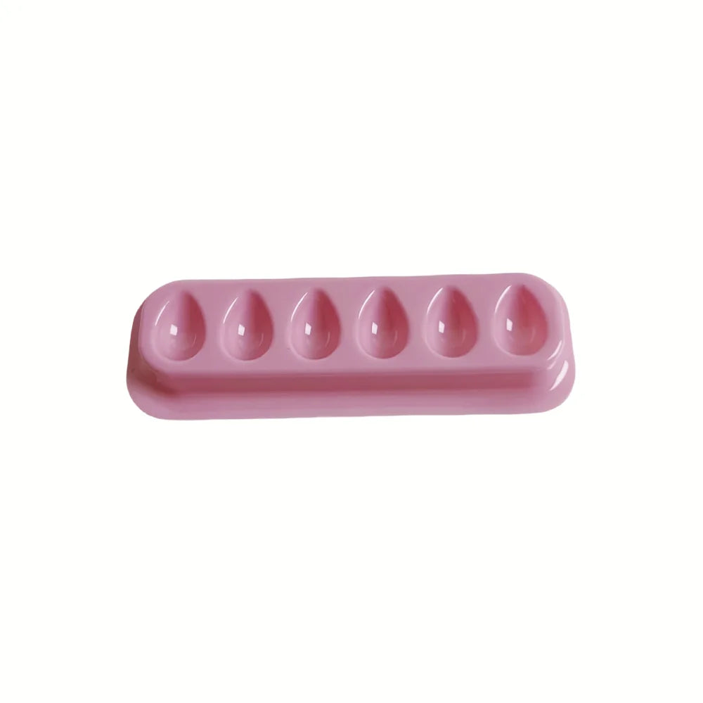 50PCS Eyelash Extension Glue Tray Wells – Self-Adhering Lash Fan Maker, Private Label Available