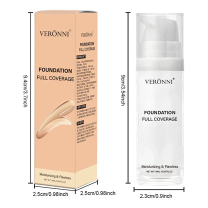 Pure White Liquid Foundation – Long-Lasting COS Stage Makeup Concealer & Mixable Brightening Adjuster