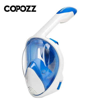 COPOZZ Full Face Diving Mask - Anti-Fog Snorkeling Mask with GoPro Camera Mount for Adults