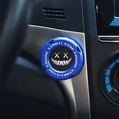 Car One-Key Start/Stop Button Cover – Engine Ignition Protective Sticker for Car & Motorcycle Interior Decoration