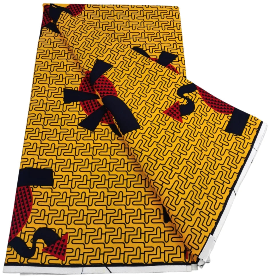 2026 African Real Wax Print Fabric - High Quality Ankara Pagne ABC