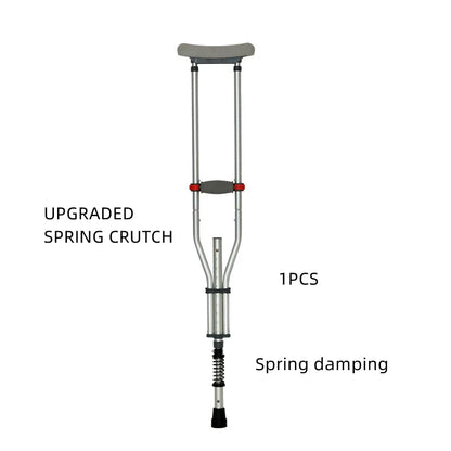 Aluminum Alloy Detachable Foldable Underarm Crutches — Armpit Walking Stick Mobility Aid for Elderly & Disabled