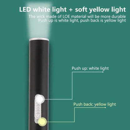 USB Rechargeable Medical Pen Light | Mini Nursing LED Flashlight with Stainless Steel Pocket Clip