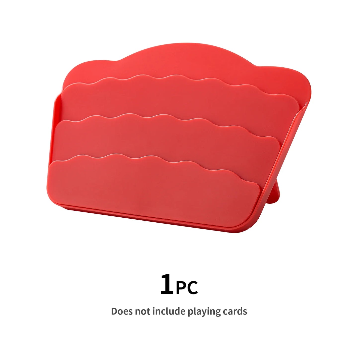 Ergonomic Poker Card Holder Tray - Elderly-Friendly Playing Card Storage Rack with Support Stand for Comfortable Games