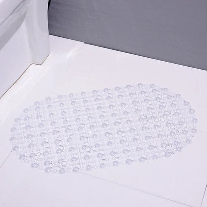 PVC Anti-Slip Bath Mat with Suction Cups – Soft Massage Shower Mat for Home Bathroom Safety