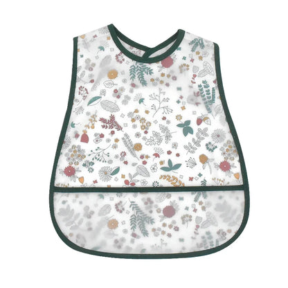 Adjustable Baby Bibs - Waterproof EVA Cotton Cartoon Feeding Bibs with Burp Cloth for Boys & Girls