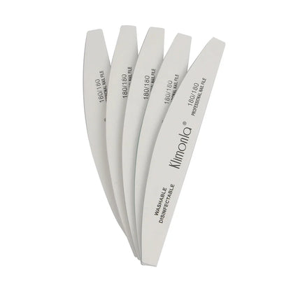 5/10PCS Professional Nail File Set - 100/180 Grit EVA Thickened Sandpaper Manicure Tools for Salon & Home Use