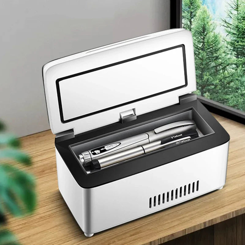 10400mah  Mini Refrigerator – High Power Insulin and Pill Box with 0-18°C Cooling, USB Charging Refrigerated Incubator