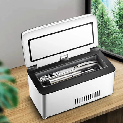 10400mah  Mini Refrigerator – High Power Insulin and Pill Box with 0-18°C Cooling, USB Charging Refrigerated Incubator